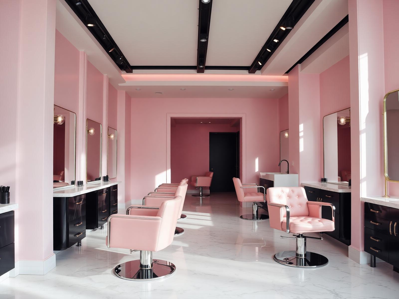 Interior of a luxury salon